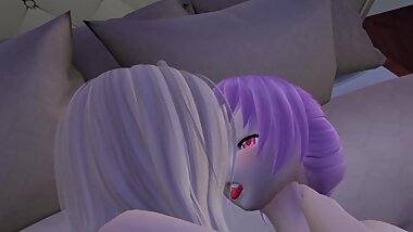 3D Hentai Futanari Girls Sex #4 Futa x Futa