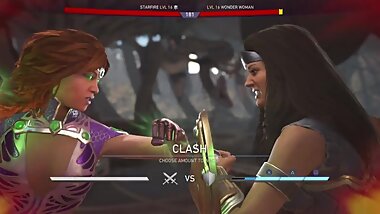Catfight - Starfire vs Wonder Woman