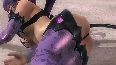 Dead or alive 5 Ayane horny devil teen exposes her big ass in minithong !