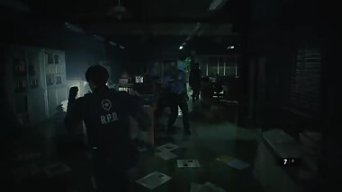 BLONDE AMATEUR GETS EATEN BY HOT ASIAN Resident Evil 2 playthrough part 2