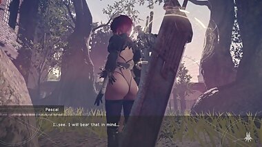 NieR:Automata GOTY 2B Nude Mod Sexy Outfit Full Walkthrough Part 25 JAP ENG