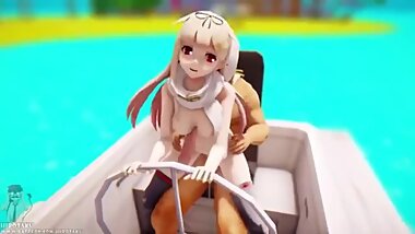[MMD] R-18 Kancolle Sex Series - Yuudachi Kai Ni