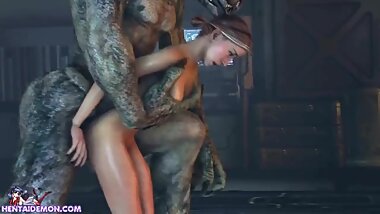 Evil Huge Cock Monster Fuck