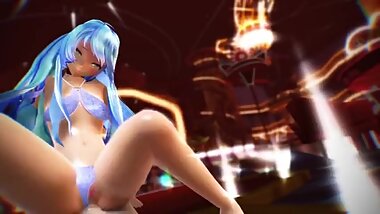 3D ????? Hatsune Miku Riding