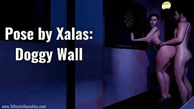 Doggy Wall (Rebecca takes it hard)