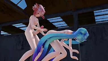 [3D MMD FUTANARI] - Pondesuten