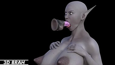 3D alien sucking dick so good if real women could do it would start world peace