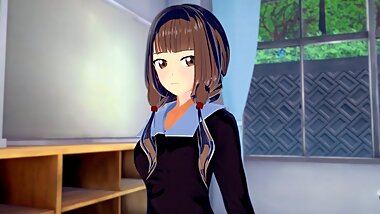Love is War: Know-It-All Miko FUCKED HARD in classroom (3D Hentai)