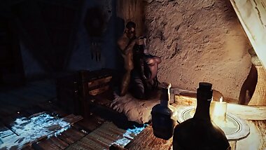 Khajiit fucked by Dark Elf