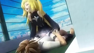 3D Hentai Tiny Teen Fucked On The Roof!