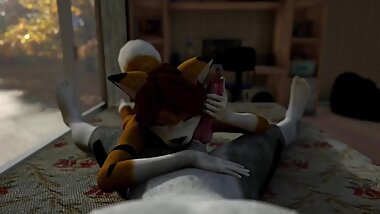 Foxgirl loves cock