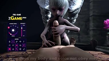 3D Elsa is a real slut cumshots. Part 2.