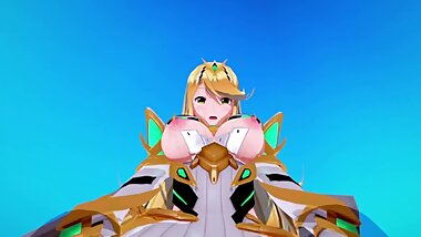 mythra Xenoblade 2 3D HENTAI 3/5