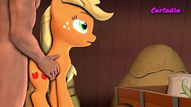 FUCKING APPLEJACK FROM BEHIND AND CUMMING IN HER