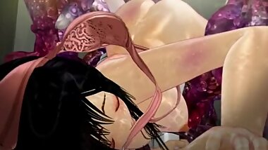 3D Hentai girl vs s