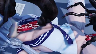 White silk sailor dress shining ? insect ! (?????)