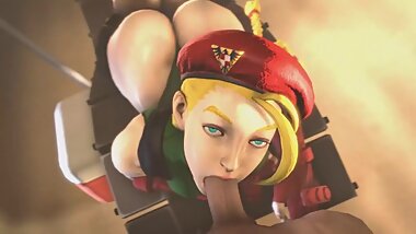 Street Fighter Cammy Blowjob POV Animation [BayernSFM]