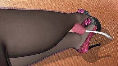 this cock loves nylonlegs too