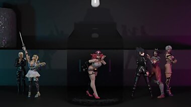 Poison (Street Fighter) Figurine Cum Jar - 3D Animation