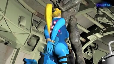 Samus fucked by a monster