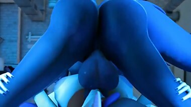 Futa Luna Smacks Her Balls On Tia's Face While Her Off