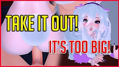 VSF - Casting Couch 004 - Slutty girl gets PAINAL first time anal (VRCHAT ERP)