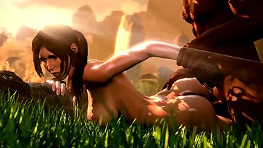 Slow and Sensual Sex of Lara Croft during Excavation Tomb Raider 3d Animation [10 min + Full HD]
