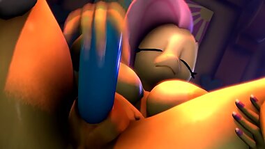 [BlackJrXIII] MLP 60FPS Fluttershy with Dildo