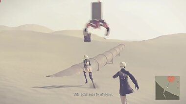 NieR:Automata GOTY 2B Nude Mod Sexy Outfit Full Walkthrough Part 3 JAP ENG