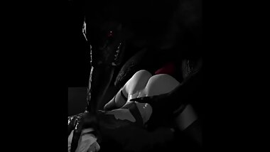 Nier Automata - 2B & Werewolf by Rekin3D (extended & edited by me)