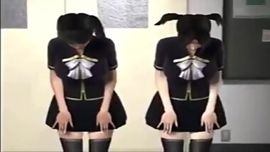 3D Twin SUCK Dick Blowjob