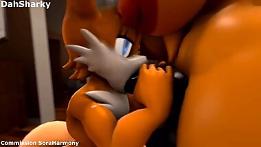 Slutty Tails x Rouge The Bat By Dahsharky