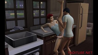 Emo fucks futanari and cums on his face. Yaoi Hentai