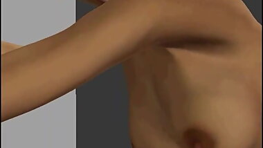 3d anime stripper in tight pink panties