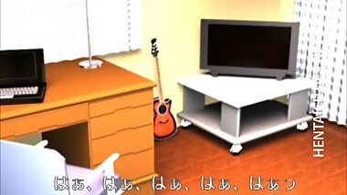Hot 3D hentai chick riding a big dick