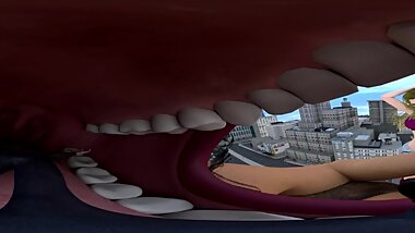 Giantess City - Virtual Reality 3D-360 Preview for two 100-Image Sets