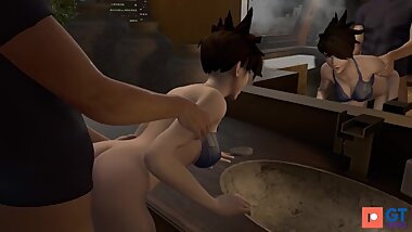 Tracer bent over