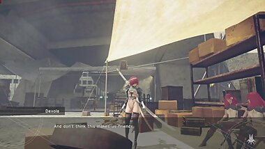 NieR:Automata GOTY 2B Nude Mod Sexy Outfit Full Walkthrough Part 13 JAP ENG