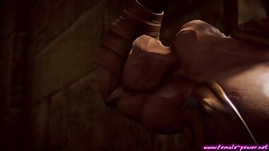 3d Muscle babe 2