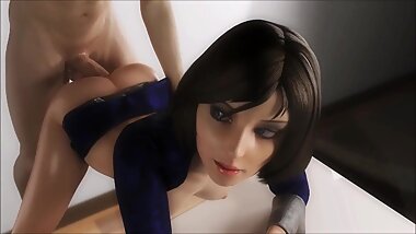 Elizabeth getting fucked in the ass