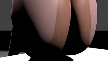 Sexy 3d Models of women with Fly Around Camera