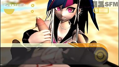 Unknown Author - Ibuki Mioda Handjob and Fellatio to Nagito -