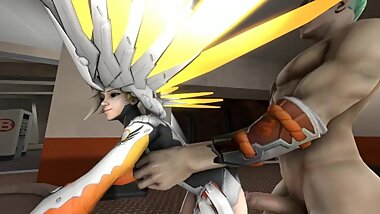 Mercy doggystyle with genji ( first animation) sfm without sound