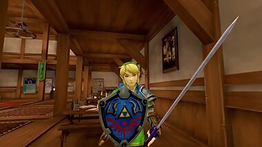 Link from Zelda doing the song Fake love