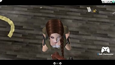 Lara Croft Interracial 3D