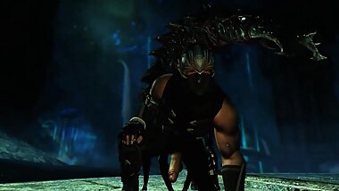 Skyrim: Ryu Hayabusa and the Chaurus