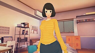 (3D Hentai)(Persona) Sex with Sadayo Kawakami