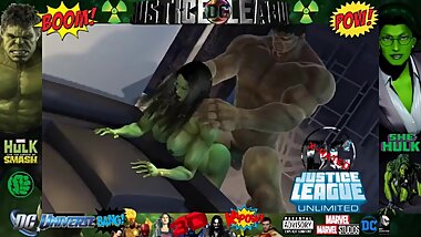 HULK & SHEHULK...The Justice League X-Rated 3D
