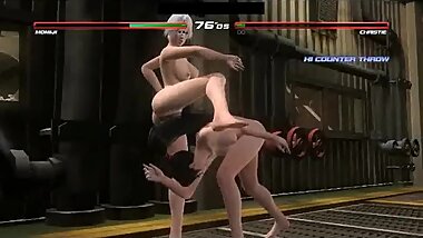 Dead or Alive Last Round Nude Battles #21 Nude Momiji vs Nude Christie