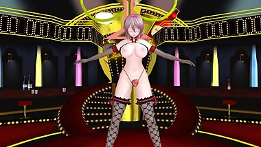[3D MMD Futanari] Futanari Kasuko Dance & Dick Growth #2 HQ (24 fps) by Monmusumonmusu